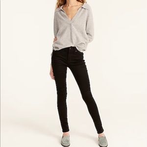 J Crew high rise toothpick jeans